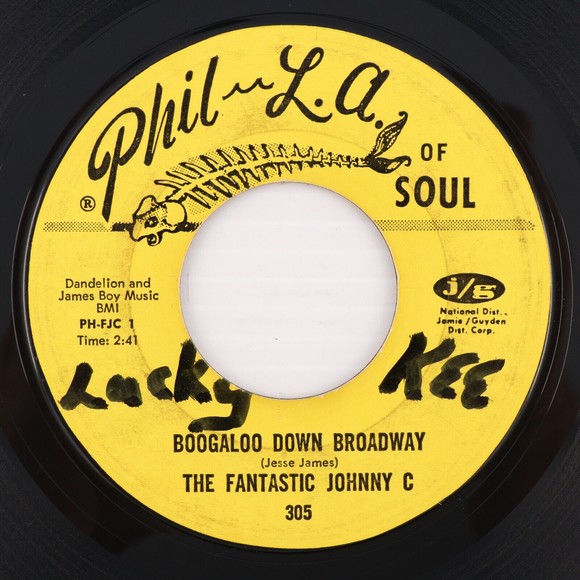 The Fantastic Johnny C – Boogaloo Down Broadway/Look What Love 45 rpm 7" Record - Picture 1 of 8